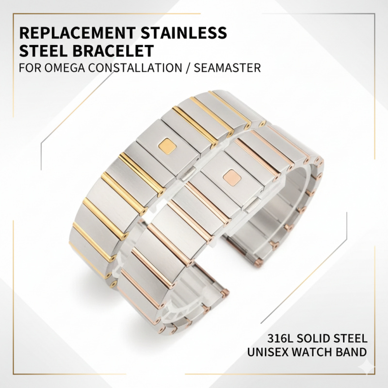 Omega Watch Constellation - Bracelet de rechange en acier de