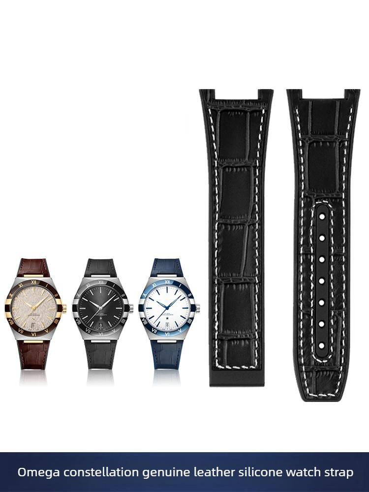 Omega Watch Constellation - Bracelet de montre en cuir et