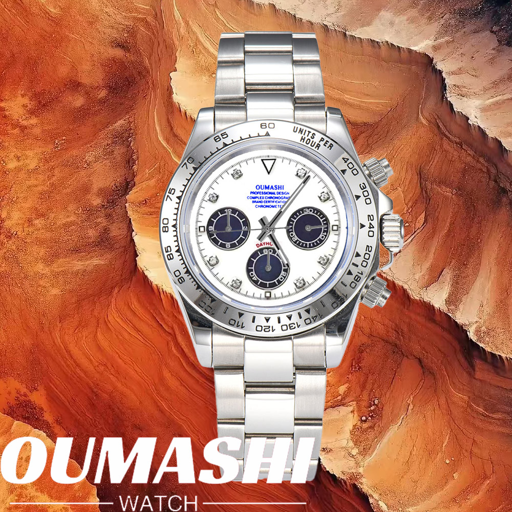 Stainless Bracelet Diver - Montres de luxe VK63 avec verre