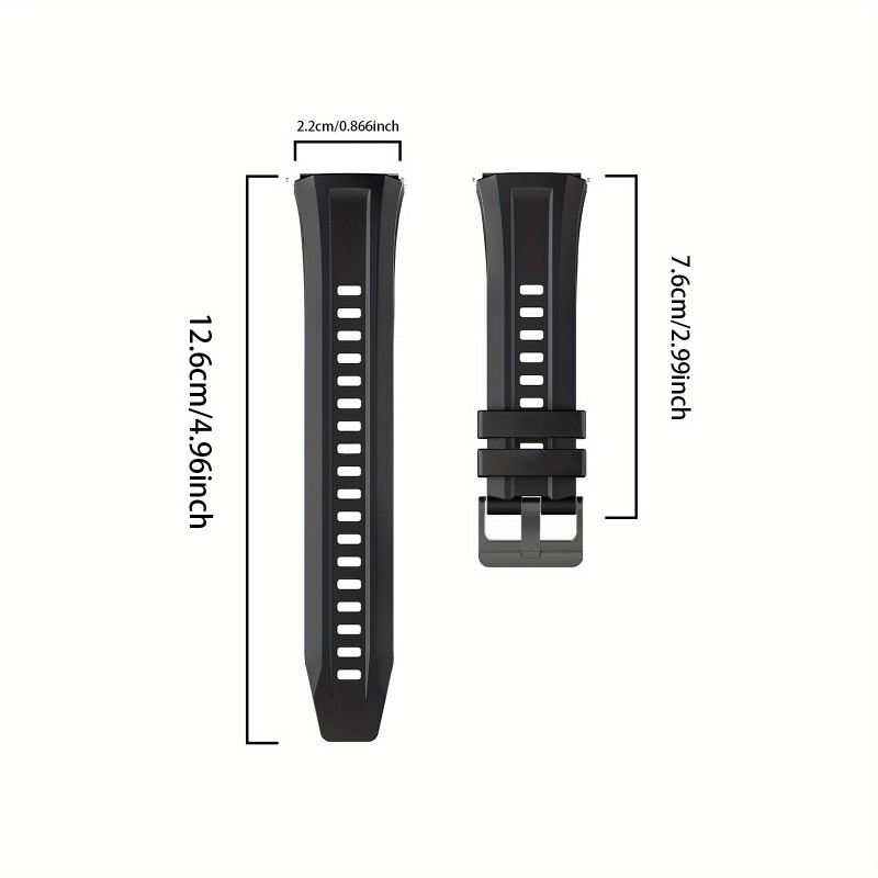 Bracelet en silicone de 22 mm  - Silicone Watch Band 22Mm avis et prix