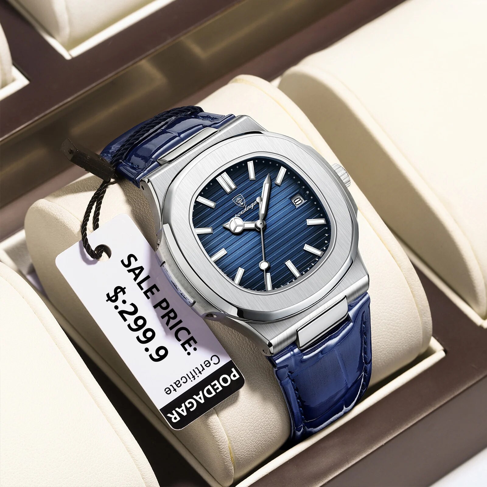 POEDAGAR haut de gamme carré h - Patek Philippe Watch Nautilus avis et prix